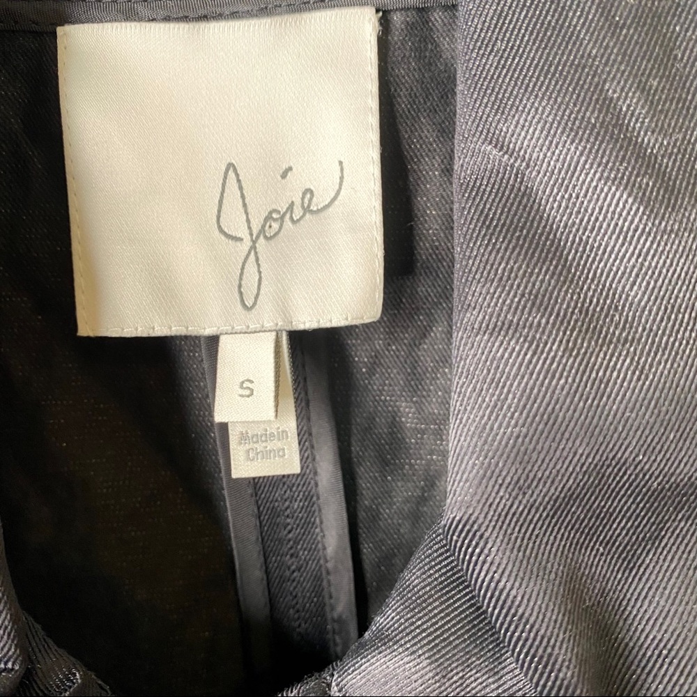 JOIE Silky Nylon Barker Utility Jacket Buttons Snaps Zippers Drawstring Small - Picture 15 of 15